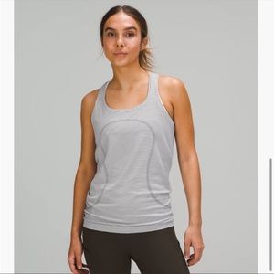 Lululemon Swiftly Tech Racerback Tank Top Striped Size 6
